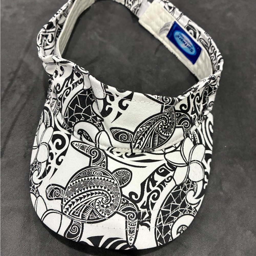 Surfware Stylish Black and White Patterned Visor